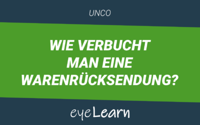 Wie verbucht man eine Warenrücksendung?