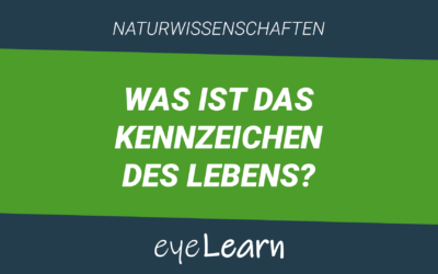 Was ist das Kennzeichen des Lebens?