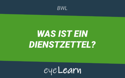 Was ist ein Dienstzettel?