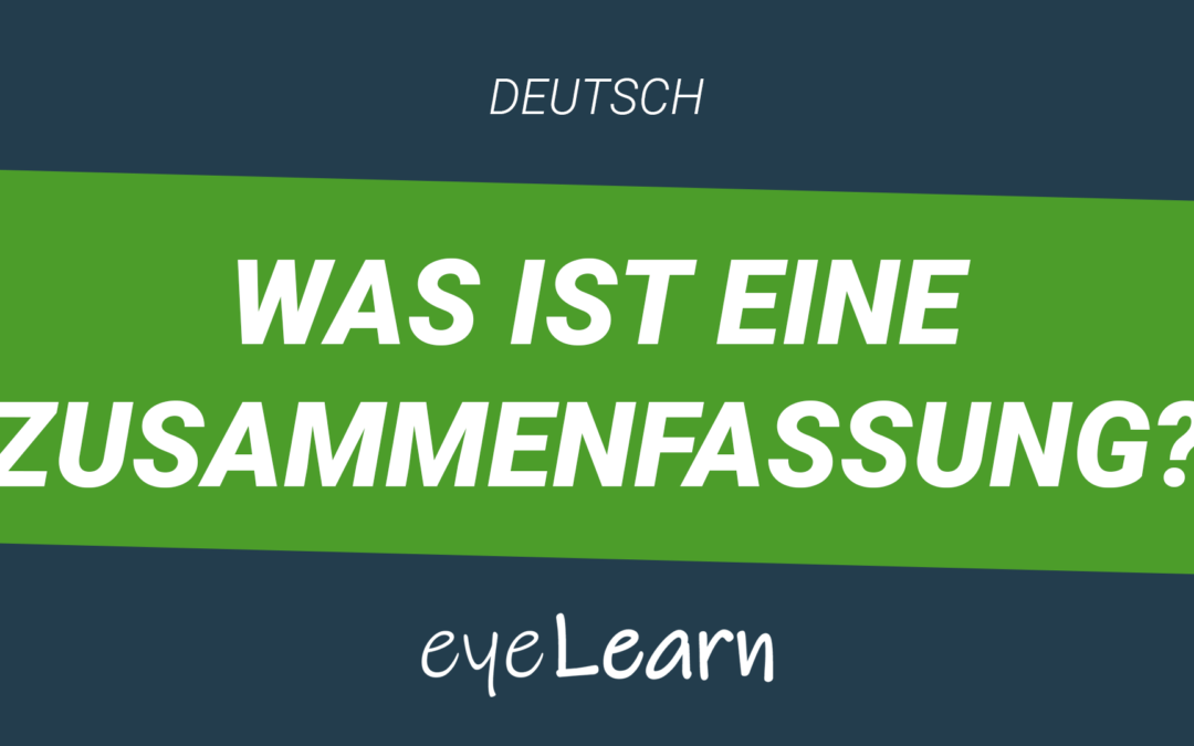 Was ist eine Zusammenfassung?