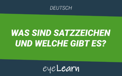 Was sind Satzzeichen und welche gibt es?