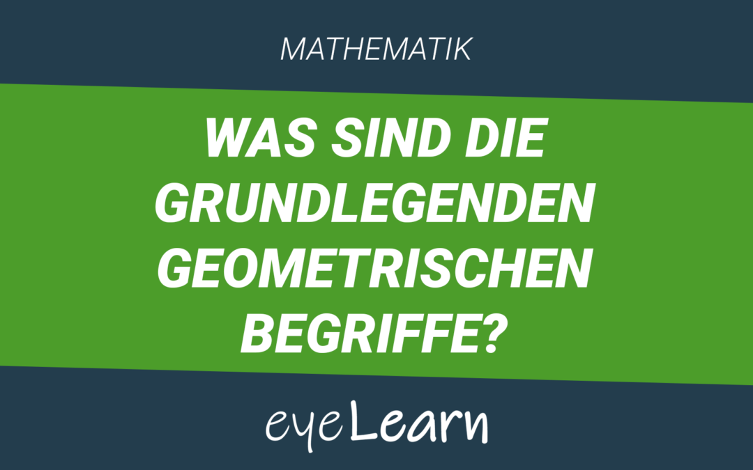 Was sind die grundlegenden geometrischen Begriffe?