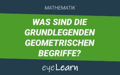 Was sind die grundlegenden geometrischen Begriffe?