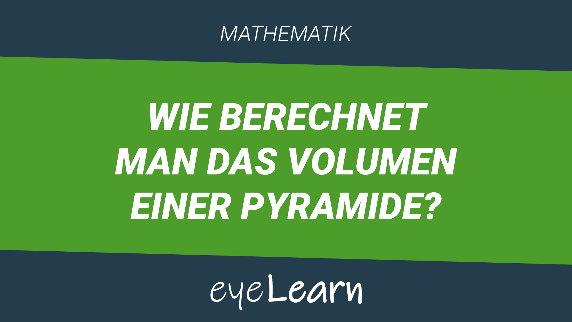 Wie Berechnet Man Die Mantelfläche Einer Pyramide
