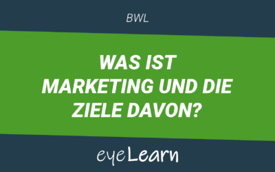 Was ist Marketing und die Ziele davon?