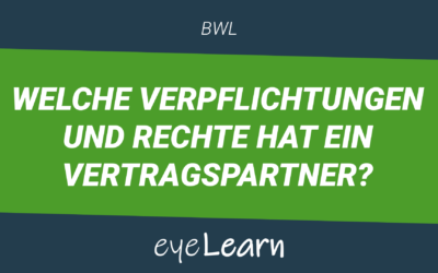 Welche Verpflichtungen und Rechte hat ein Vertragspartner?