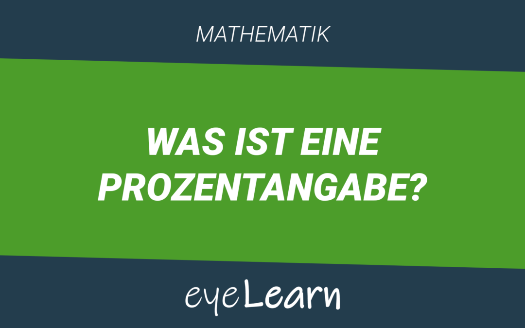 Was ist eine Prozentangabe?