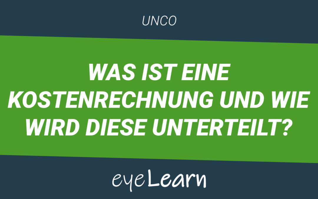 Was ist eine Kostenrechnung und wie wird diese unterteilt?