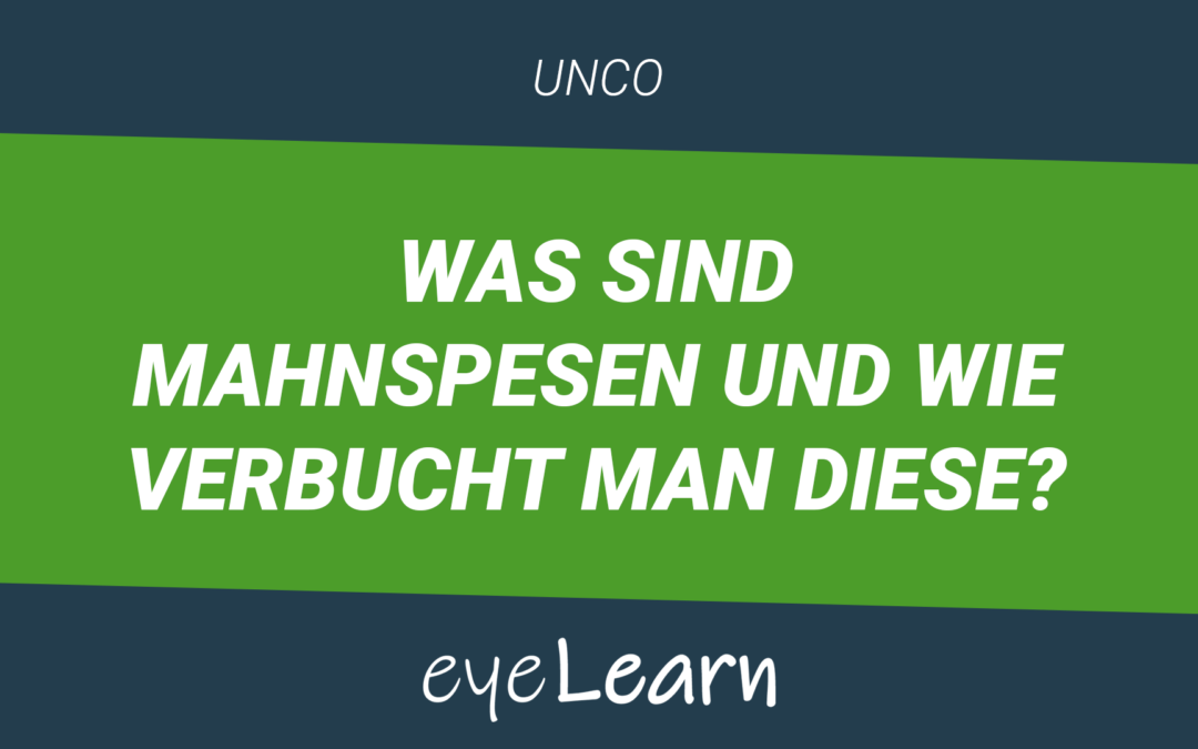 Was sind Mahnspesen und wie verbucht man diese?