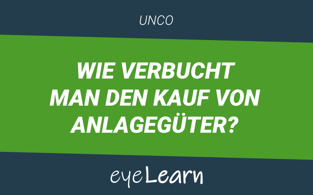 Wie verbucht man den Kauf von Anlagegüter?