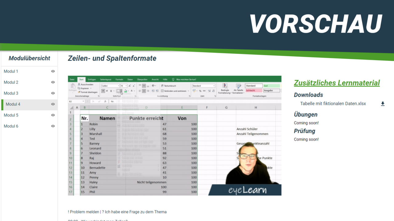 Vorstellung: ECDL Modul Tabellenkalkulation Kurs | Bestehe Deine ECDL ...